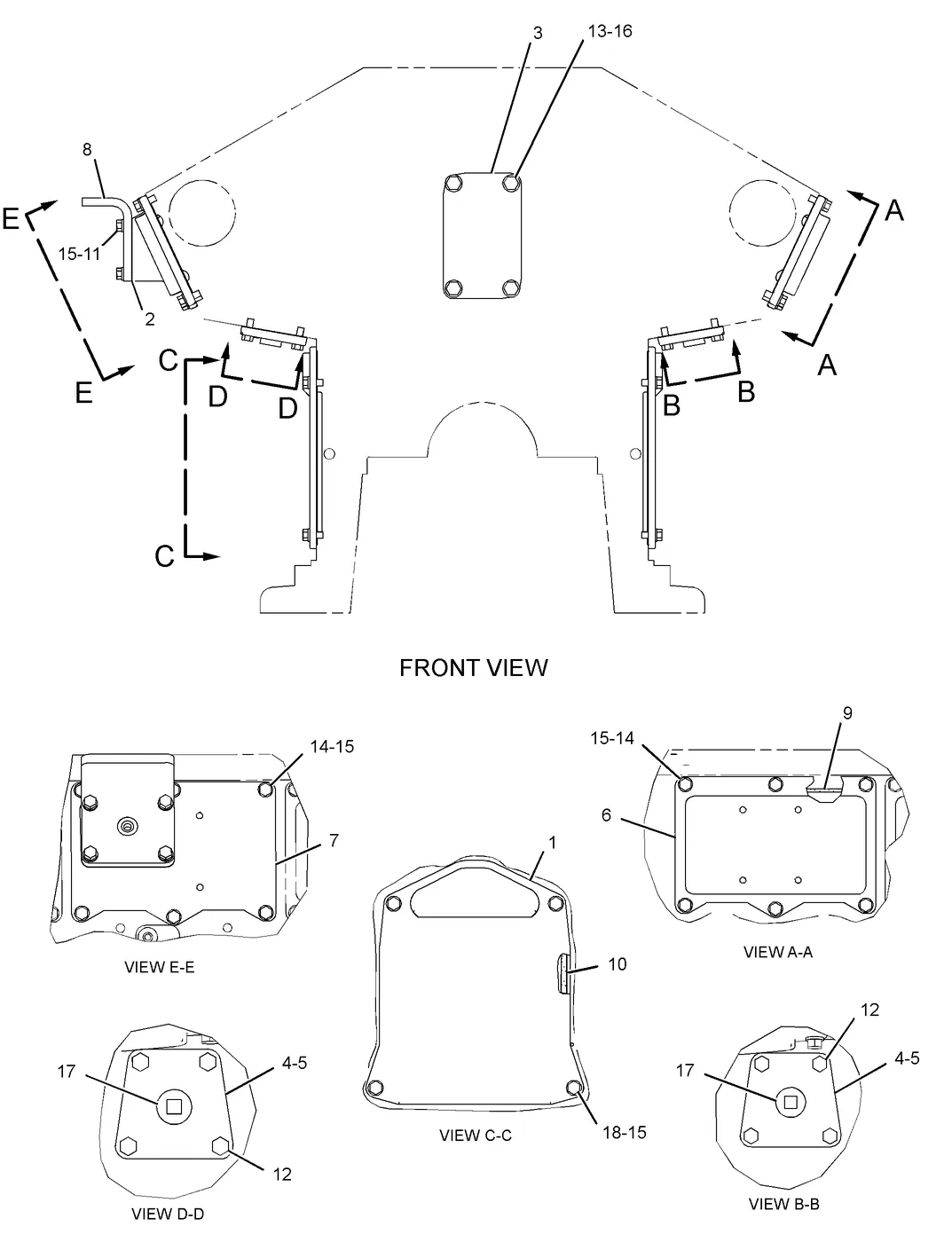 3516C 9X8872 parts diagram