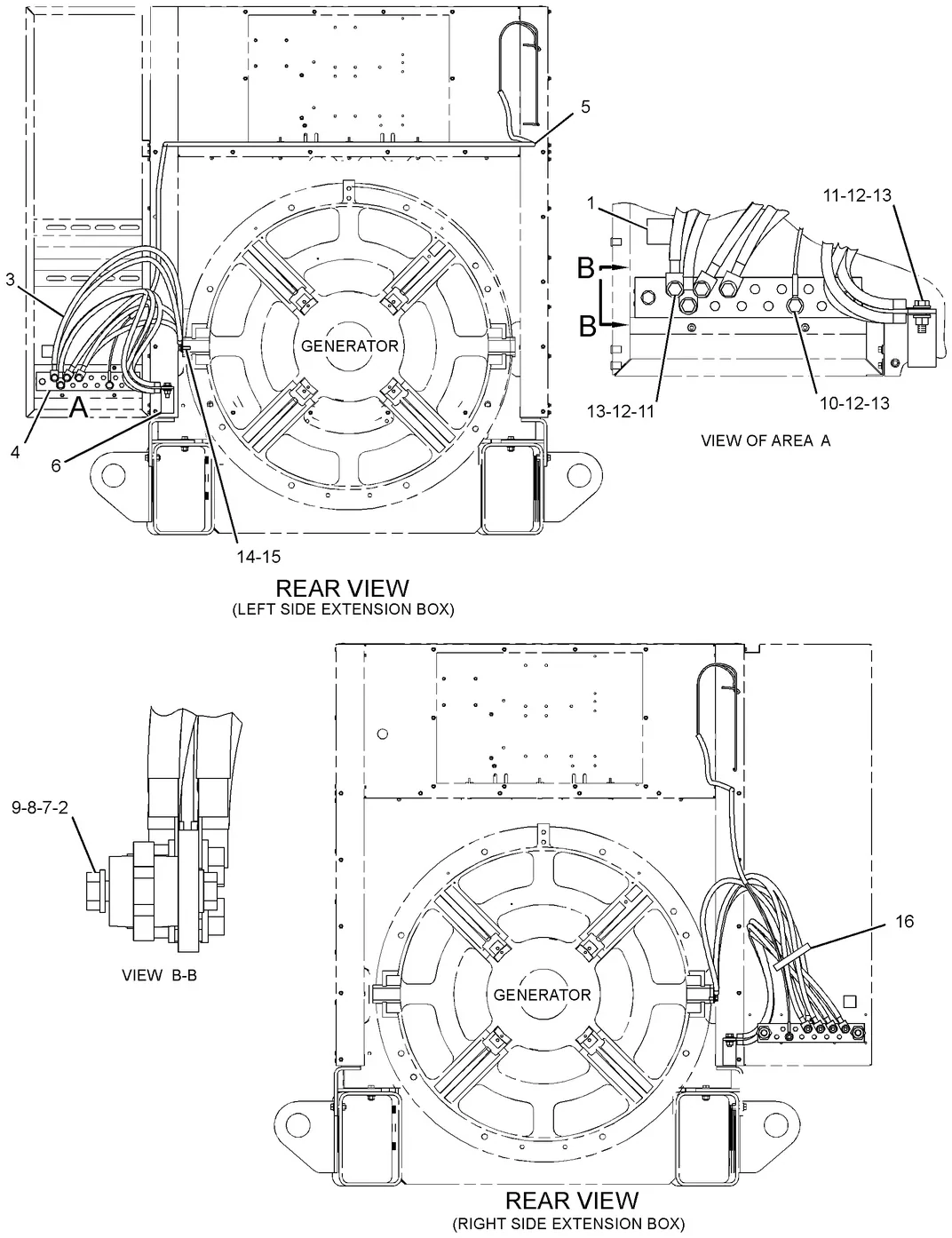 3516C · ELECTRICAL AND STARTING SYSTEM · 252-7411 CAT parts diagram