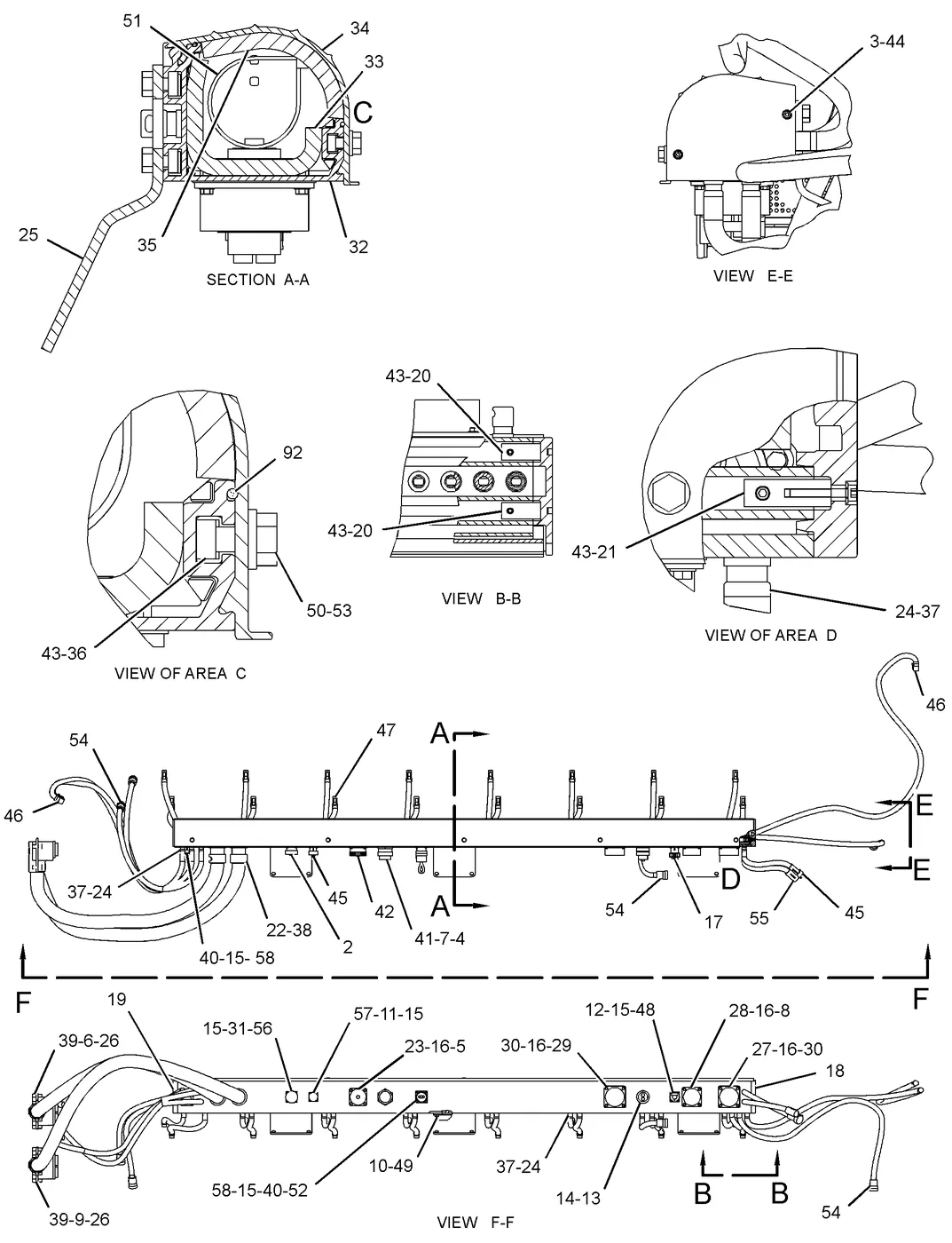 3516C 9X3402 parts diagram