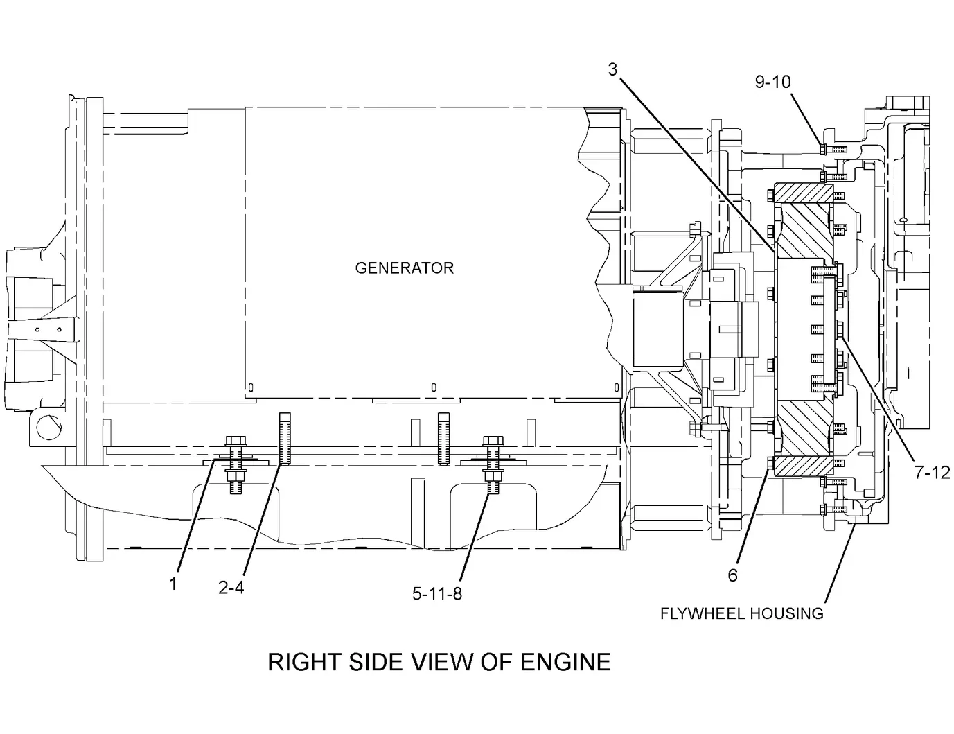 3516C · GENERATORS · 279-1303 CAT parts diagram