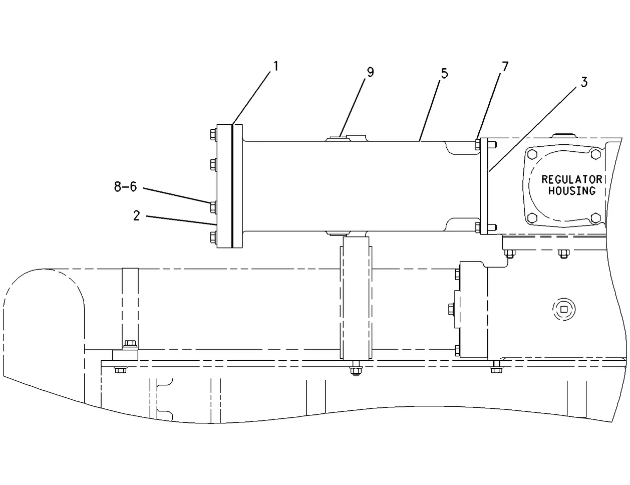 3606 · COOLING SYSTEM · 118-8086 CAT parts diagram