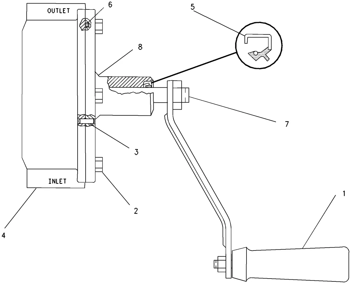 3606 · FUEL SYSTEM · 030-7951 CAT parts diagram