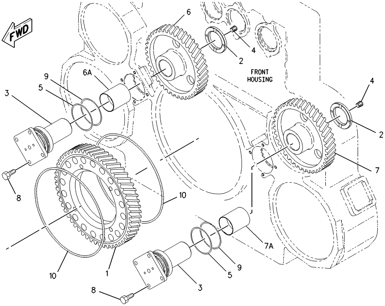 3606 · BASIC ENGINE · 180-3864 CAT parts diagram