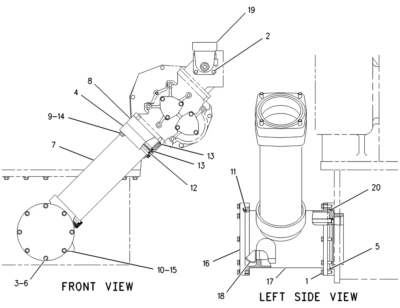 3606 · LUBRICATION SYSTEM · 145-9075 CAT parts diagram