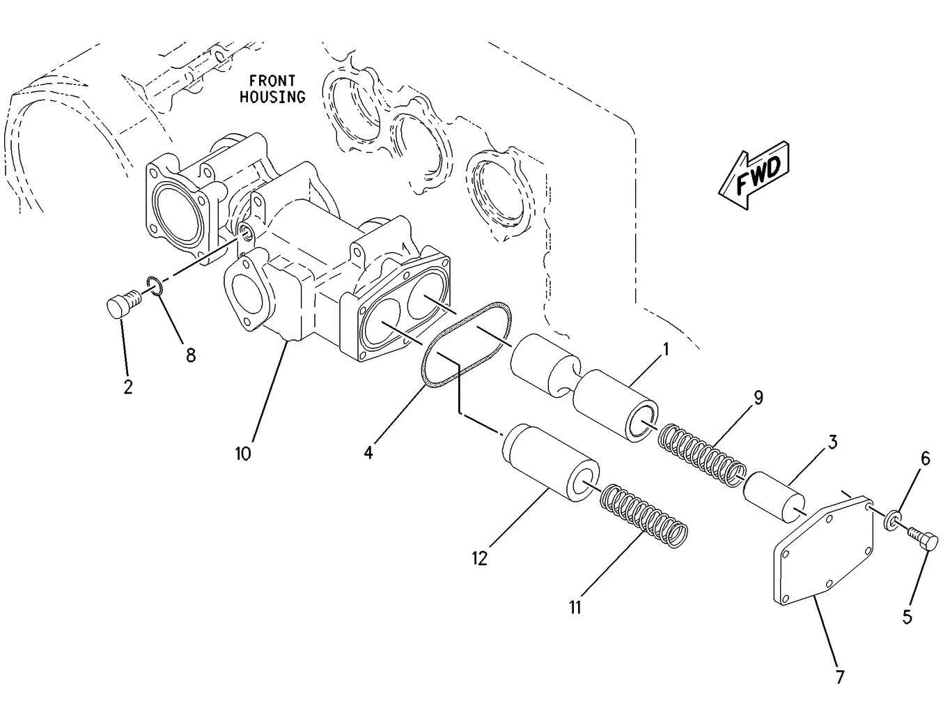 3606 · LUBRICATION SYSTEM · 244-0485 CAT parts diagram