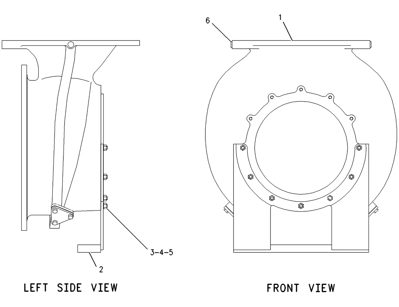 3608 · AIR INLET AND EXHAUST SYSTEM · 258-2287 CAT parts diagram