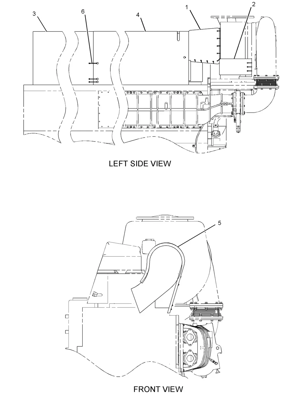 3608 · AIR INLET AND EXHAUST SYSTEM · 186-0363 CAT parts diagram