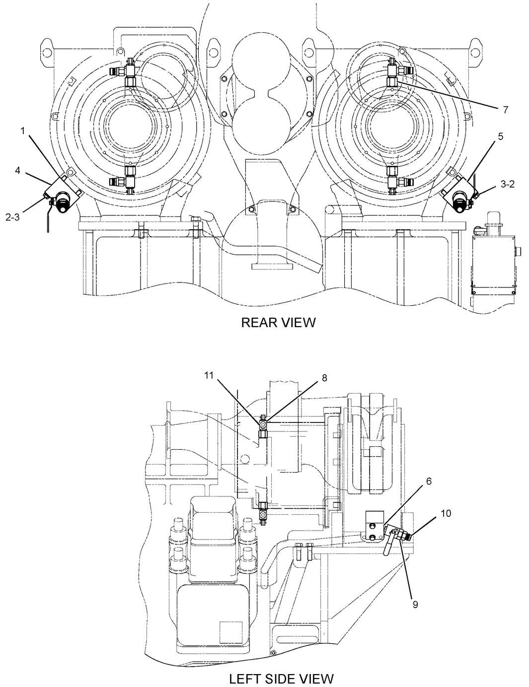 3616 · COOLING SYSTEM · 134-2798 CAT parts diagram