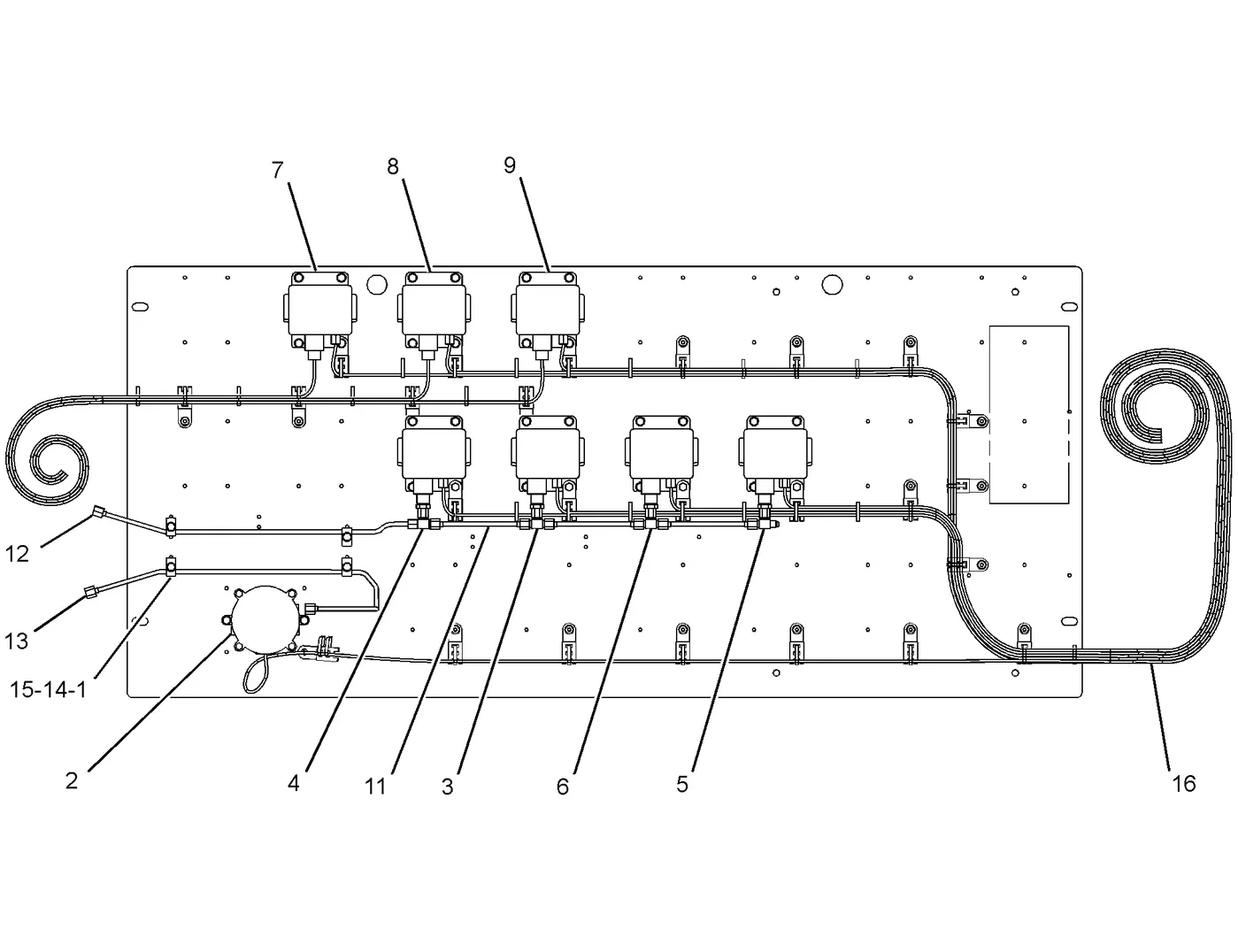 3616 · ELECTRICAL AND STARTING SYSTEM · 121-9707 CAT parts diagram