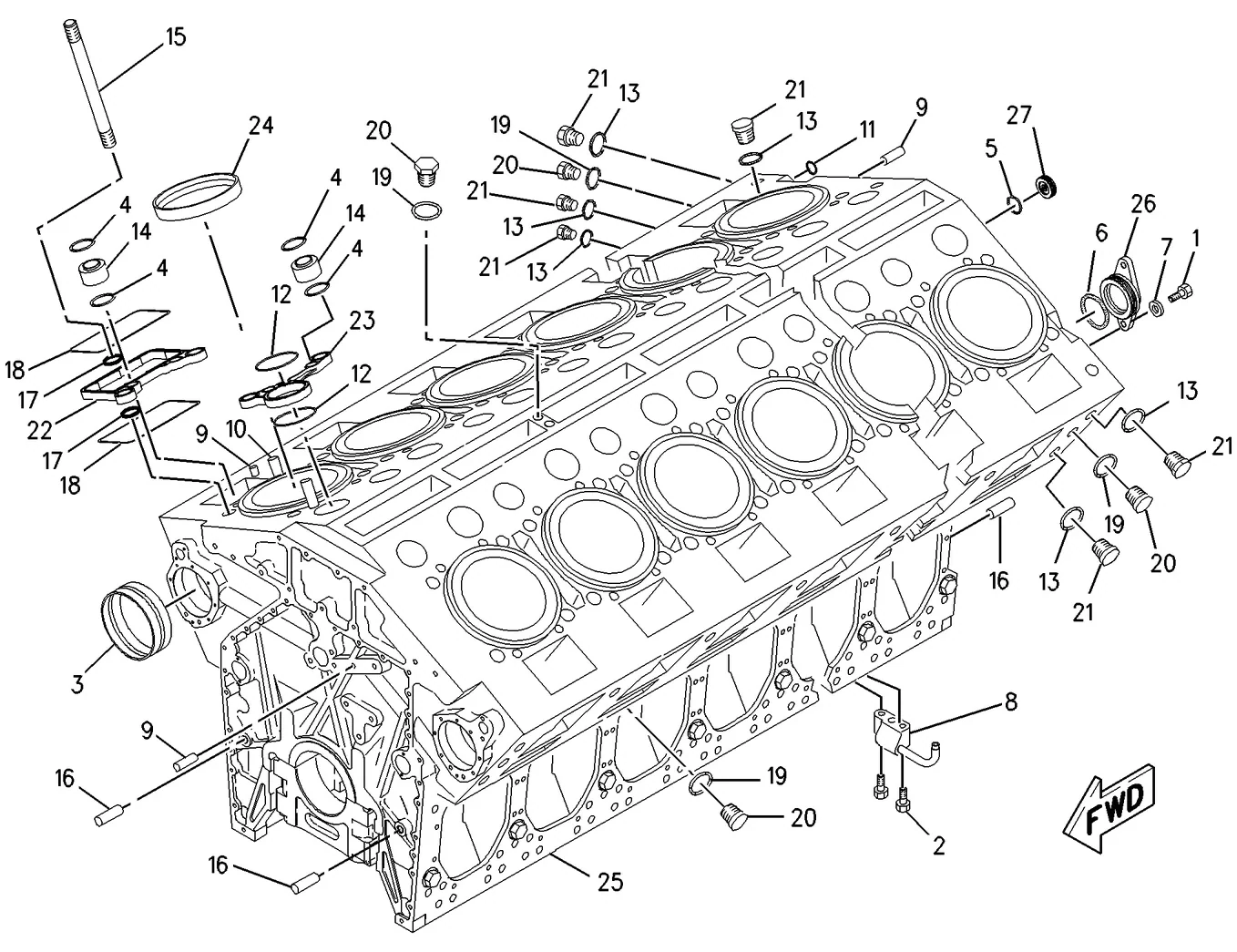3616 · BASIC ENGINE · 149-0483 CAT parts diagram