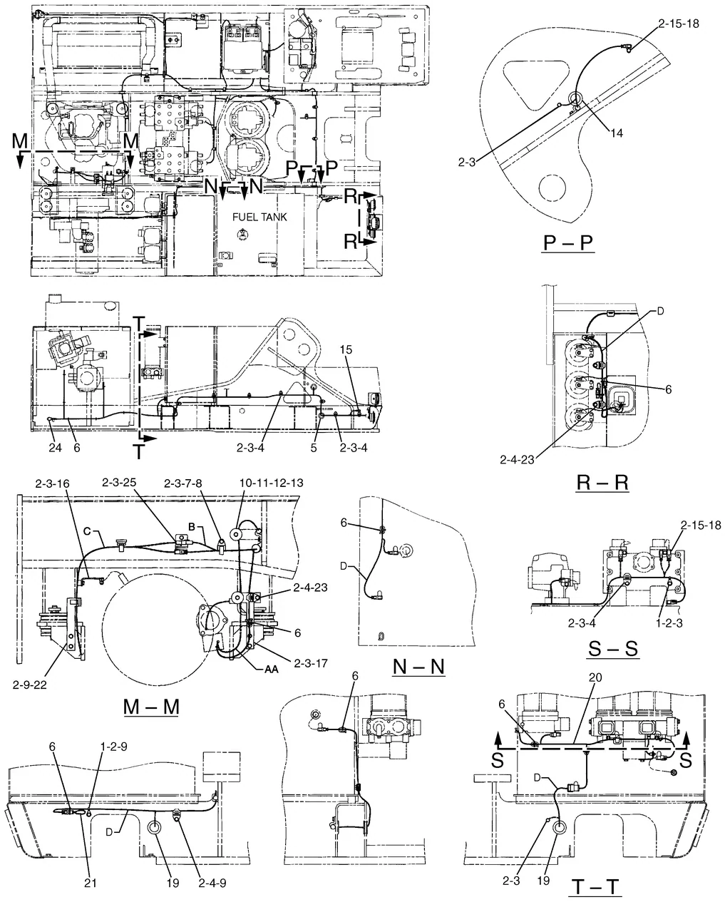 365B · ELECTRICAL AND STARTING SYSTEM · 213-0826 CAT parts diagram