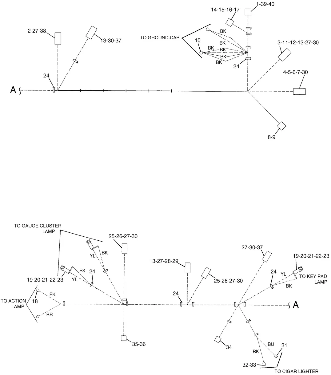 365B · ELECTRICAL AND STARTING SYSTEM · 170-9465 CAT parts diagram
