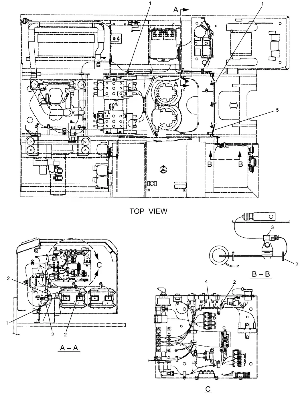 365B · ELECTRICAL AND STARTING SYSTEM · 259-4942 CAT parts diagram