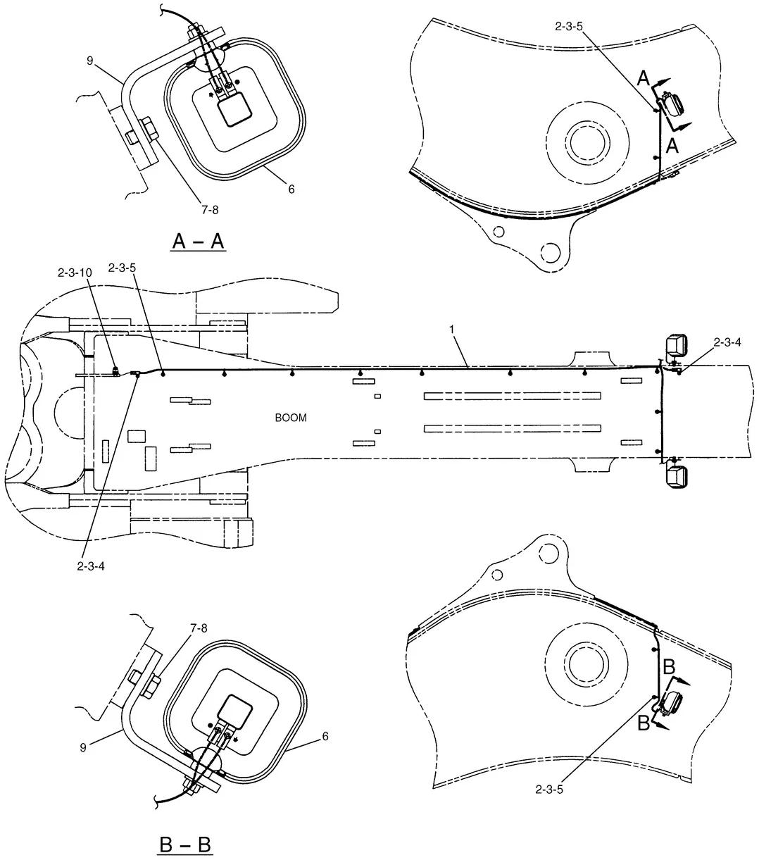 365B · ELECTRICAL AND STARTING SYSTEM · 161-3082 CAT parts diagram