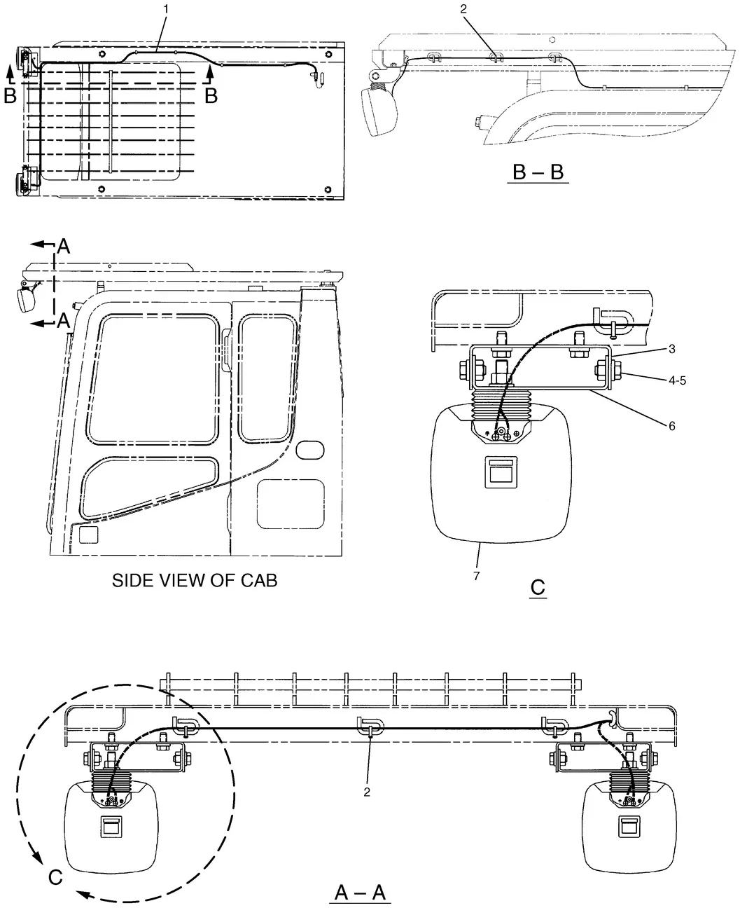 365B · ELECTRICAL AND STARTING SYSTEM · 145-0544 CAT parts diagram