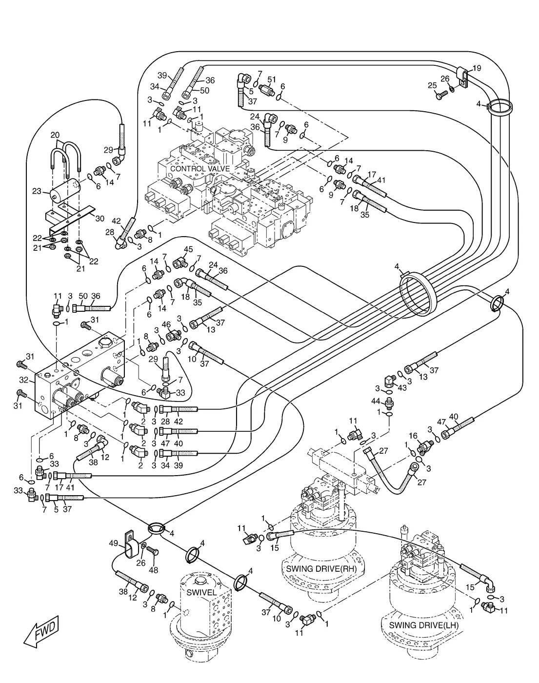 104-8835 - HOSE AS (NOM 06, L=540mm)