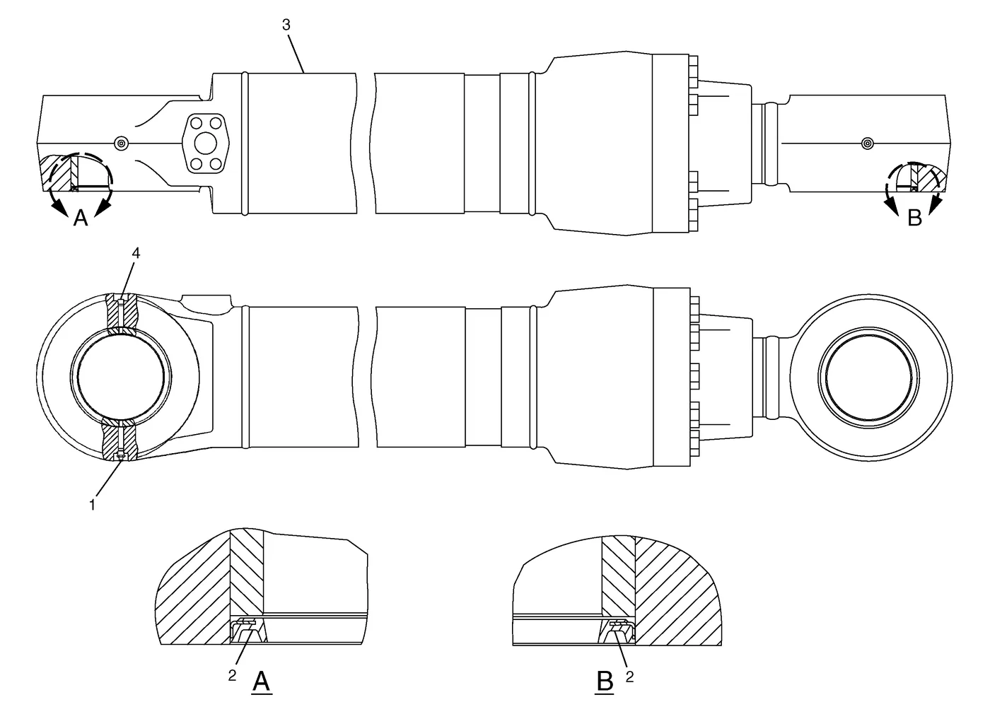 365B · HYDRAULIC SYSTEM · 204-2822 CAT parts diagram