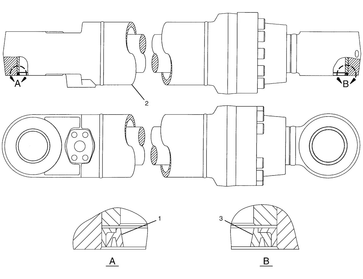 365B · HYDRAULIC SYSTEM · 143-8003 CAT parts diagram