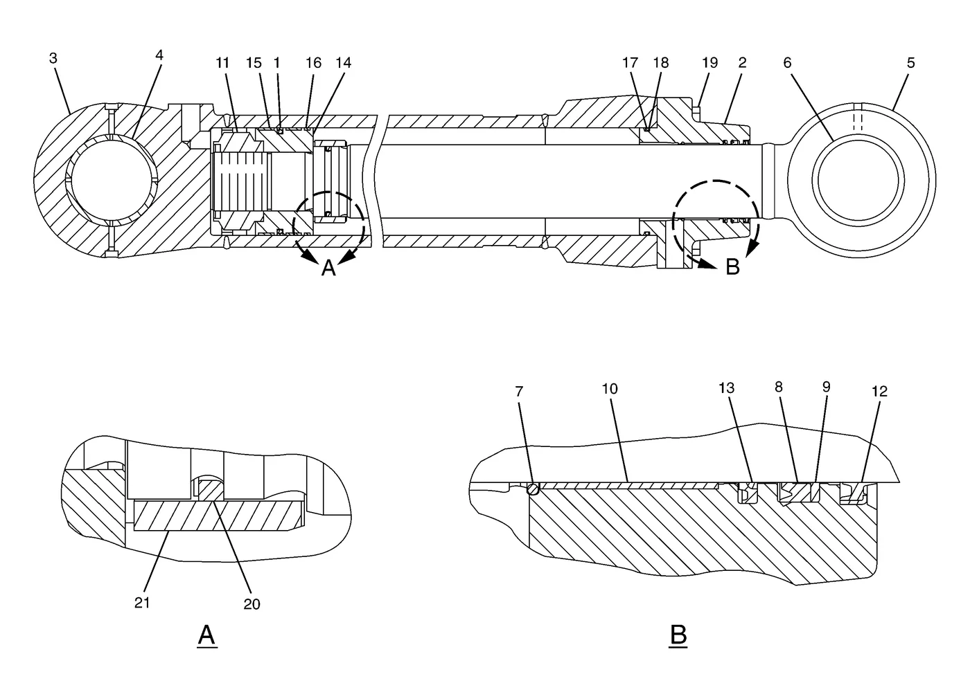 365B · HYDRAULIC SYSTEM · 204-2823 CAT parts diagram
