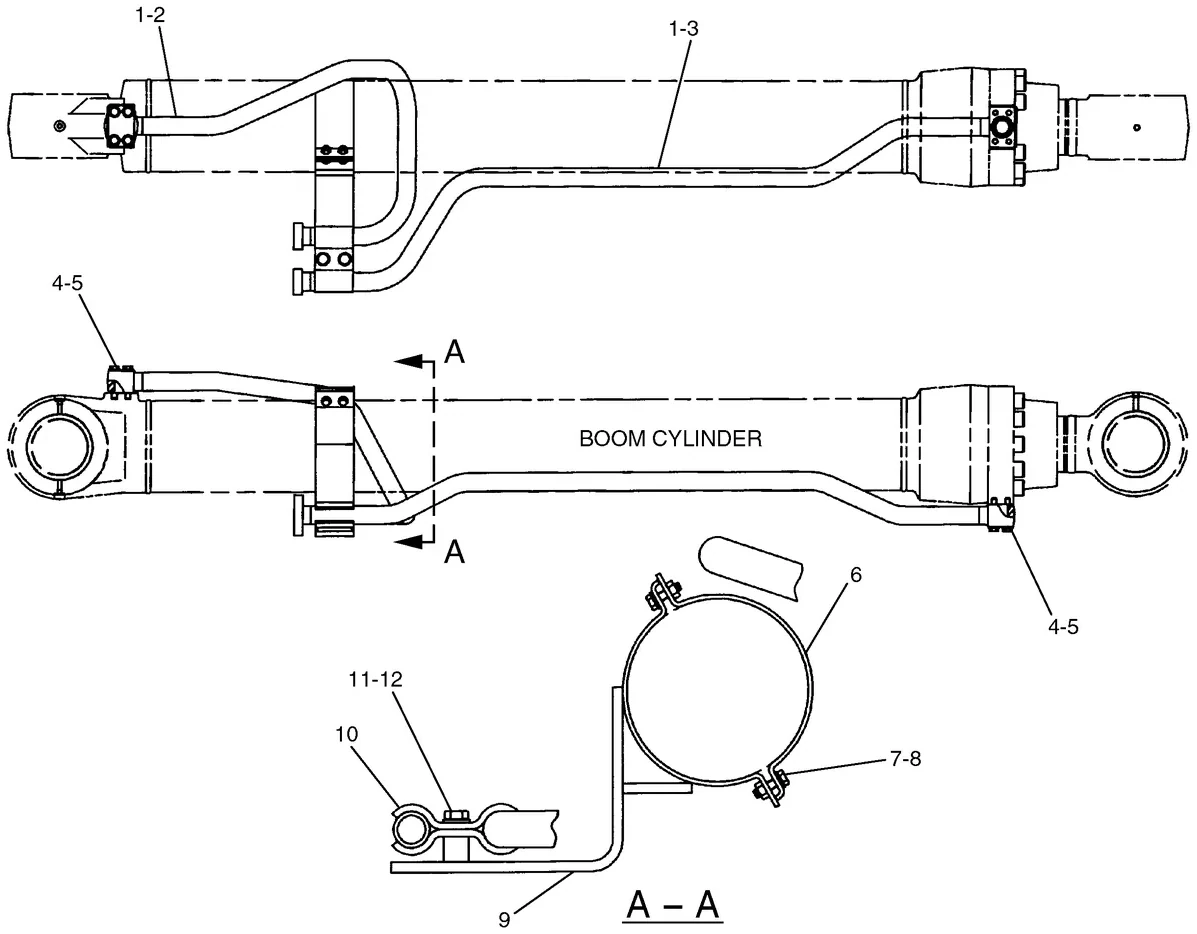 365B · HYDRAULIC SYSTEM · 207-6521 CAT parts diagram
