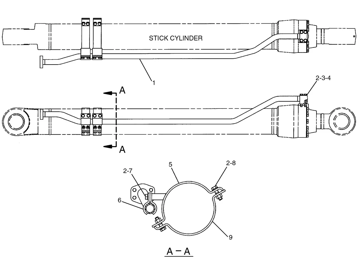 365B · HYDRAULIC SYSTEM · 165-3278 CAT parts diagram