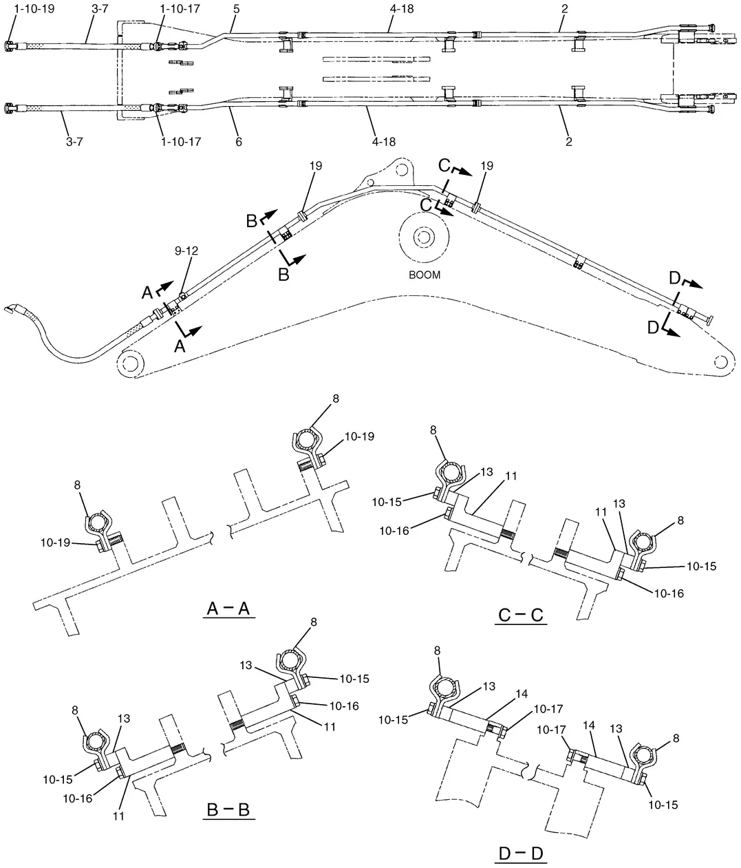 365B · HYDRAULIC SYSTEM · 153-8712 CAT parts diagram