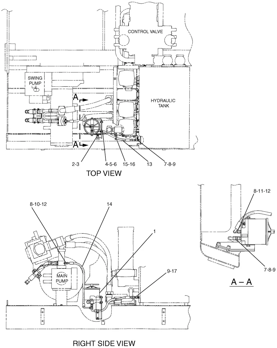 365B · HYDRAULIC SYSTEM · 138-5345 CAT parts diagram