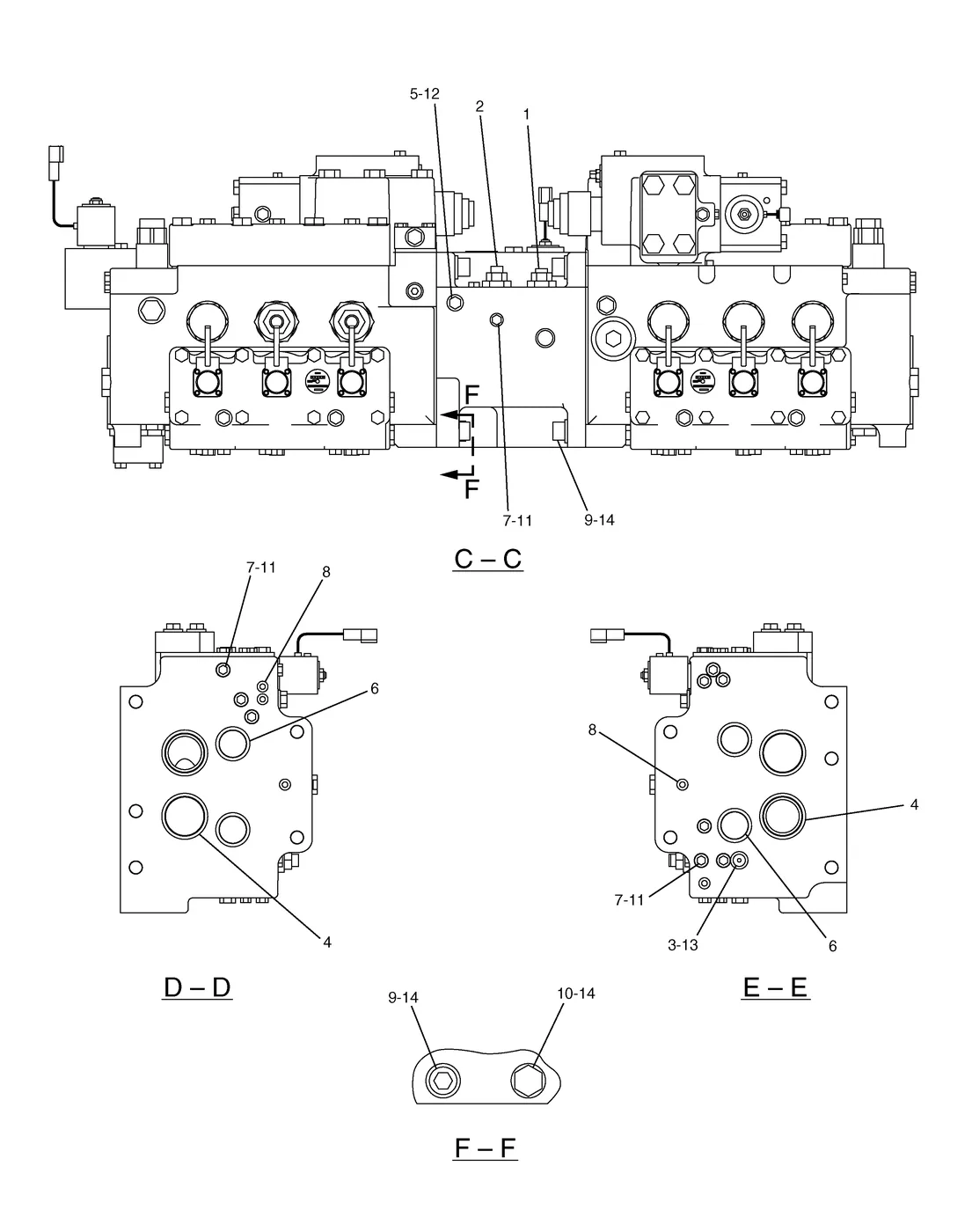 365B · HYDRAULIC SYSTEM · 213-2160 CAT parts diagram