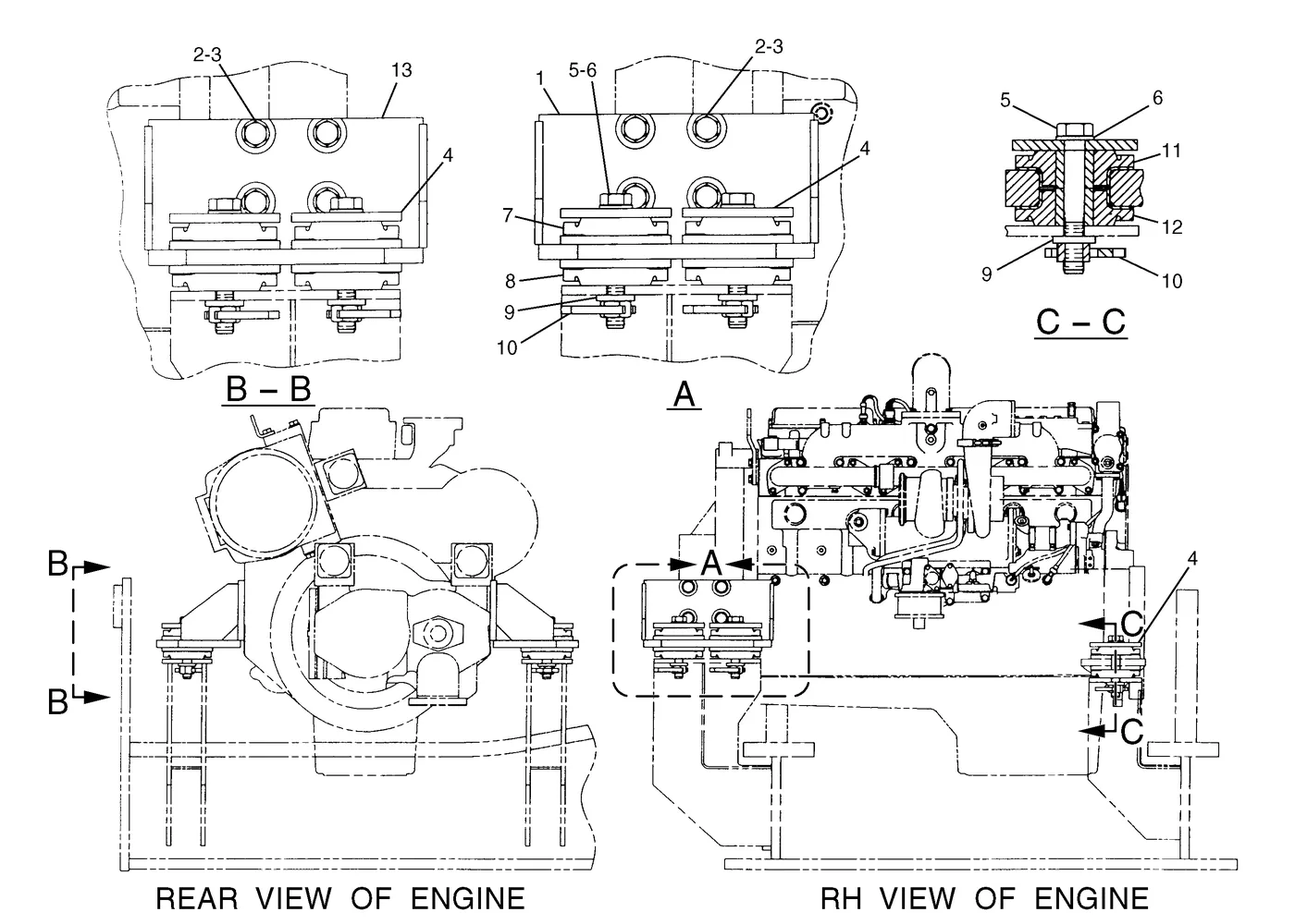 365B 9W7388 parts diagram