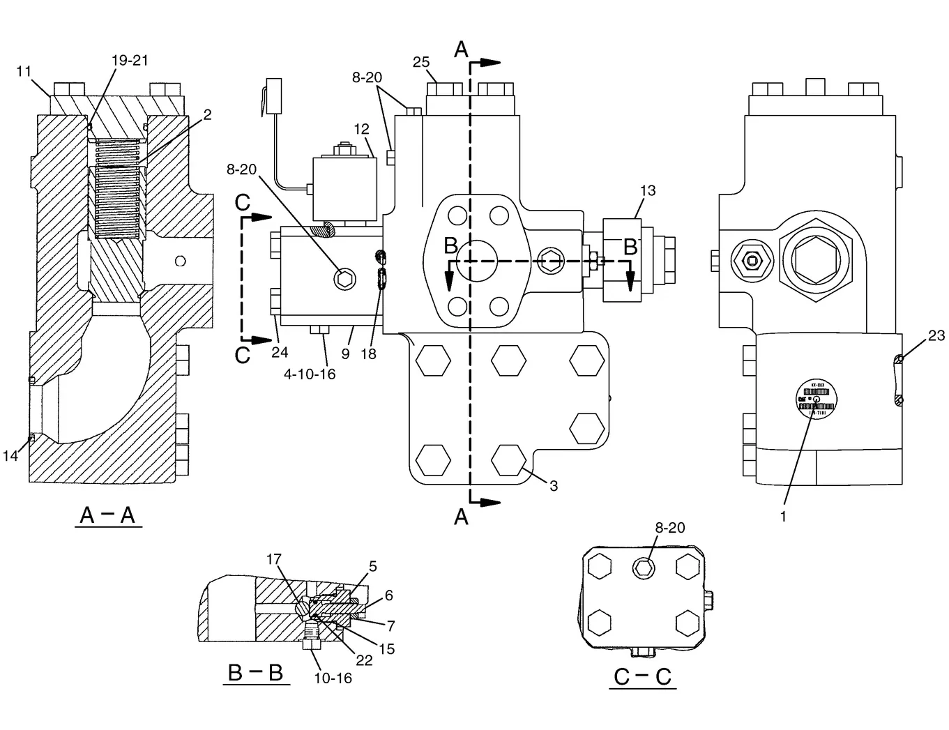 365B · HYDRAULIC SYSTEM · 145-7181 CAT parts diagram