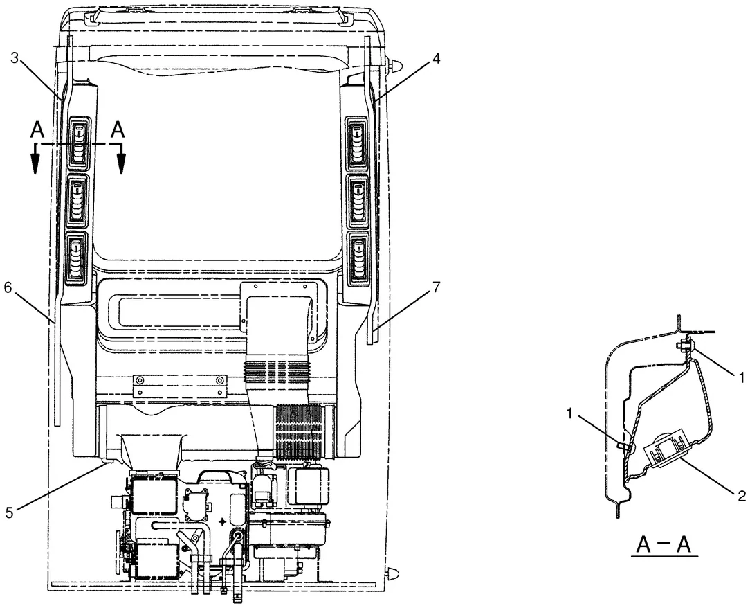 365B · OPERATOR STATION · 144-9700 CAT parts diagram