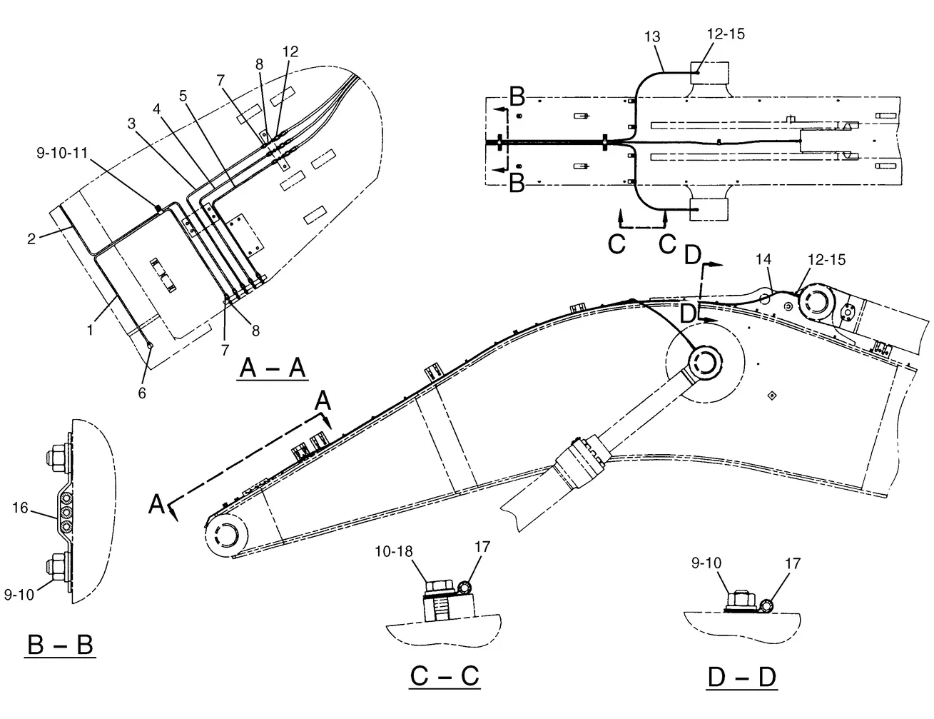 365B · IMPLEMENTS · 158-3985 CAT parts diagram