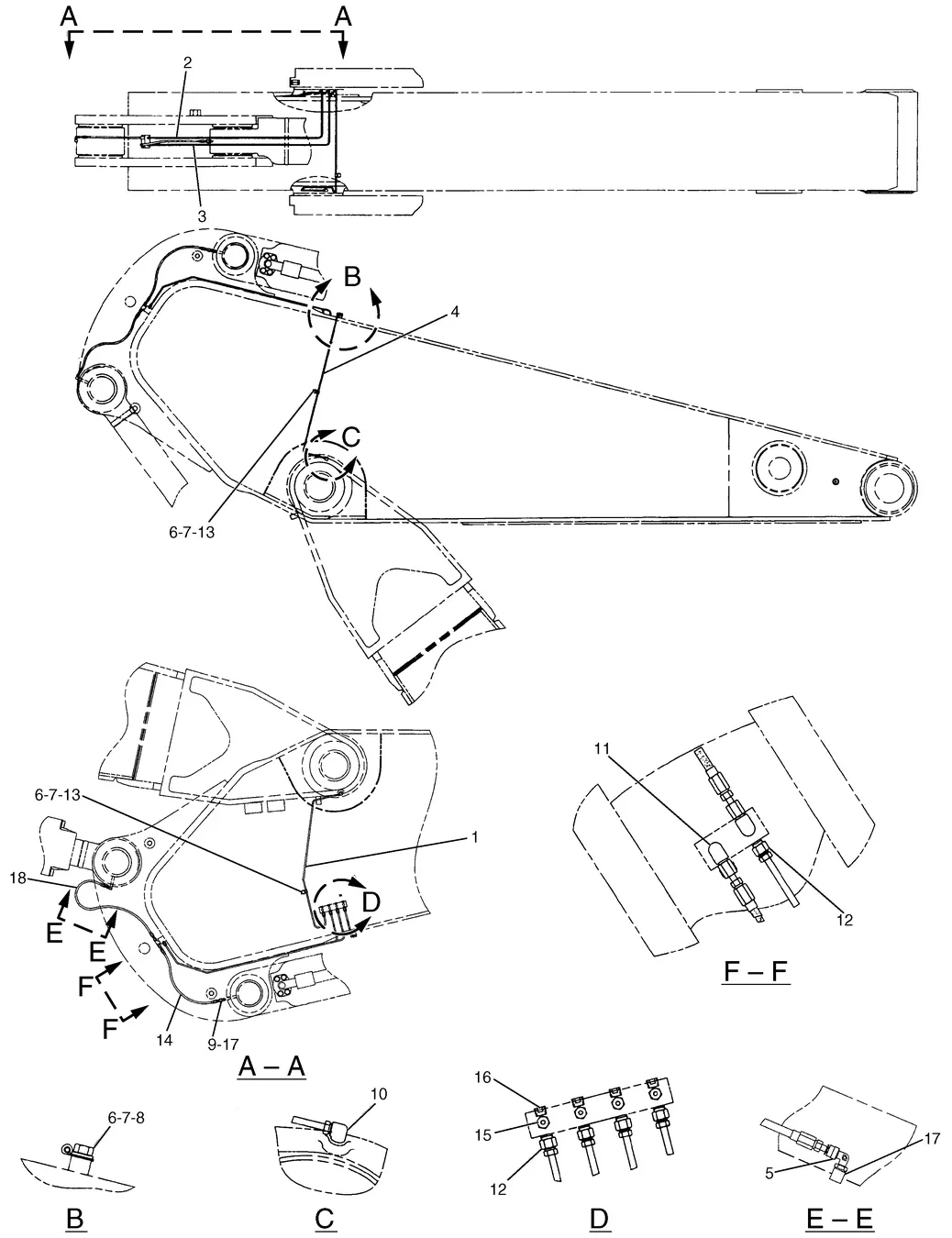 365B · IMPLEMENTS · 158-3994 CAT parts diagram
