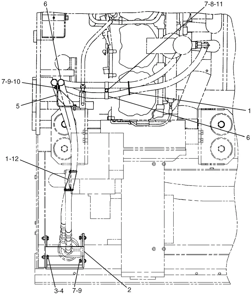 365B · LUBRICATION SYSTEM · 147-7090 CAT parts diagram