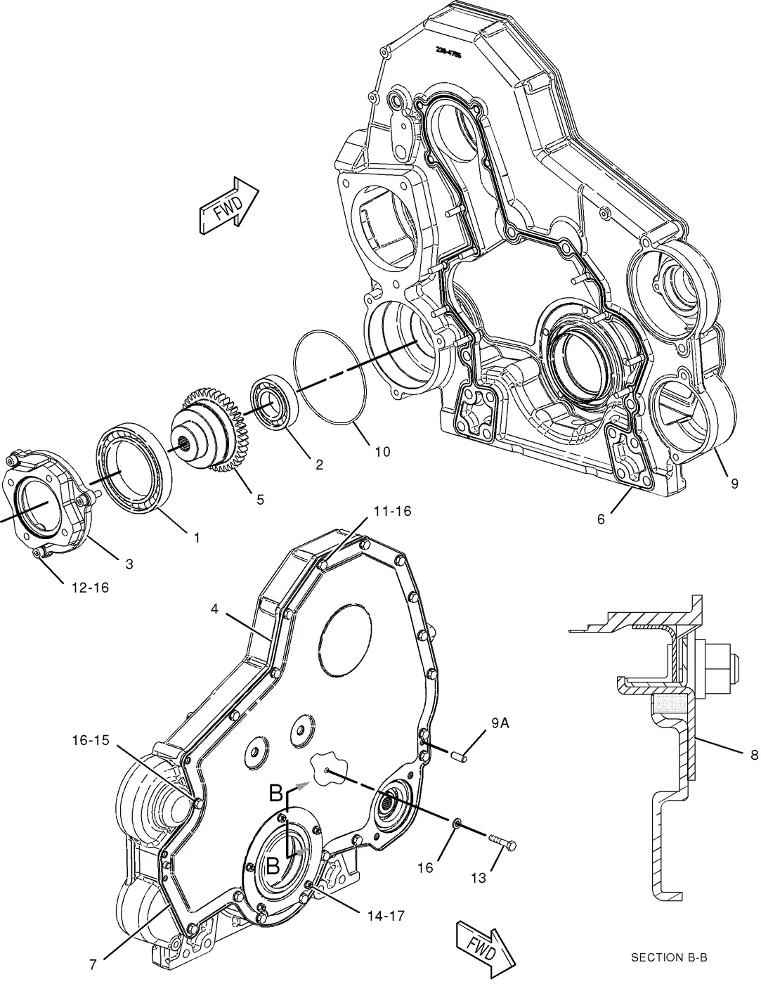 C13 · BASIC ENGINE · 236-4570 CAT parts diagram