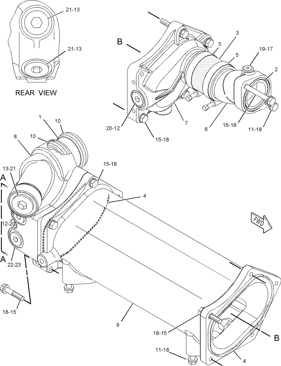 C13 · COOLING SYSTEM · 230-4523 CAT parts diagram
