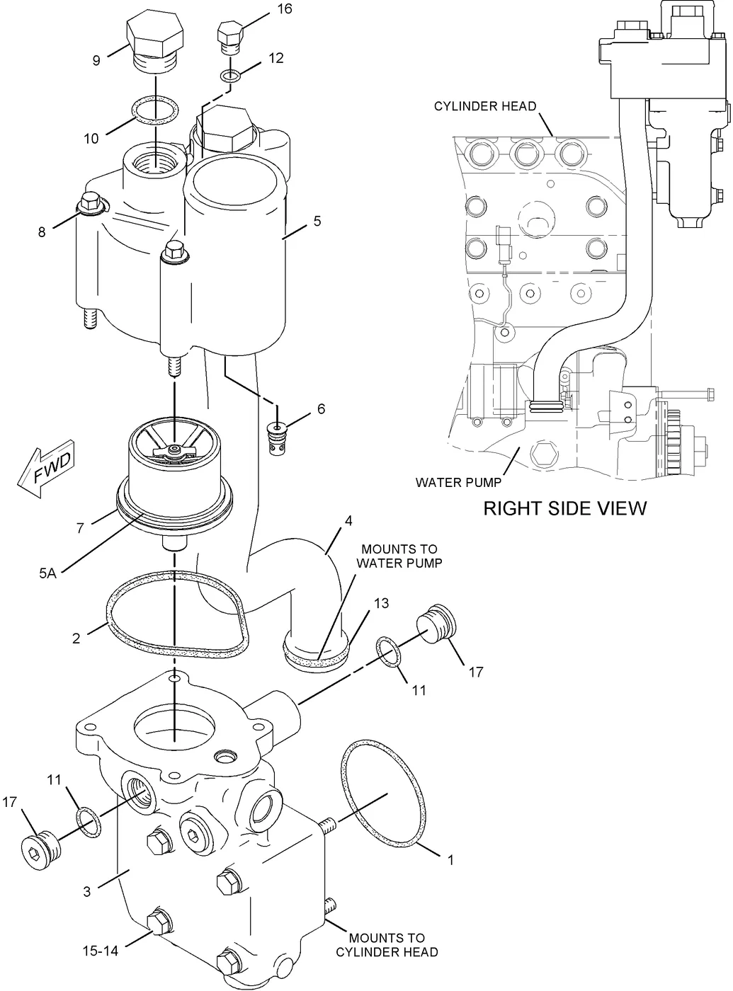 C13 · COOLING SYSTEM · 238-6725 CAT parts diagram