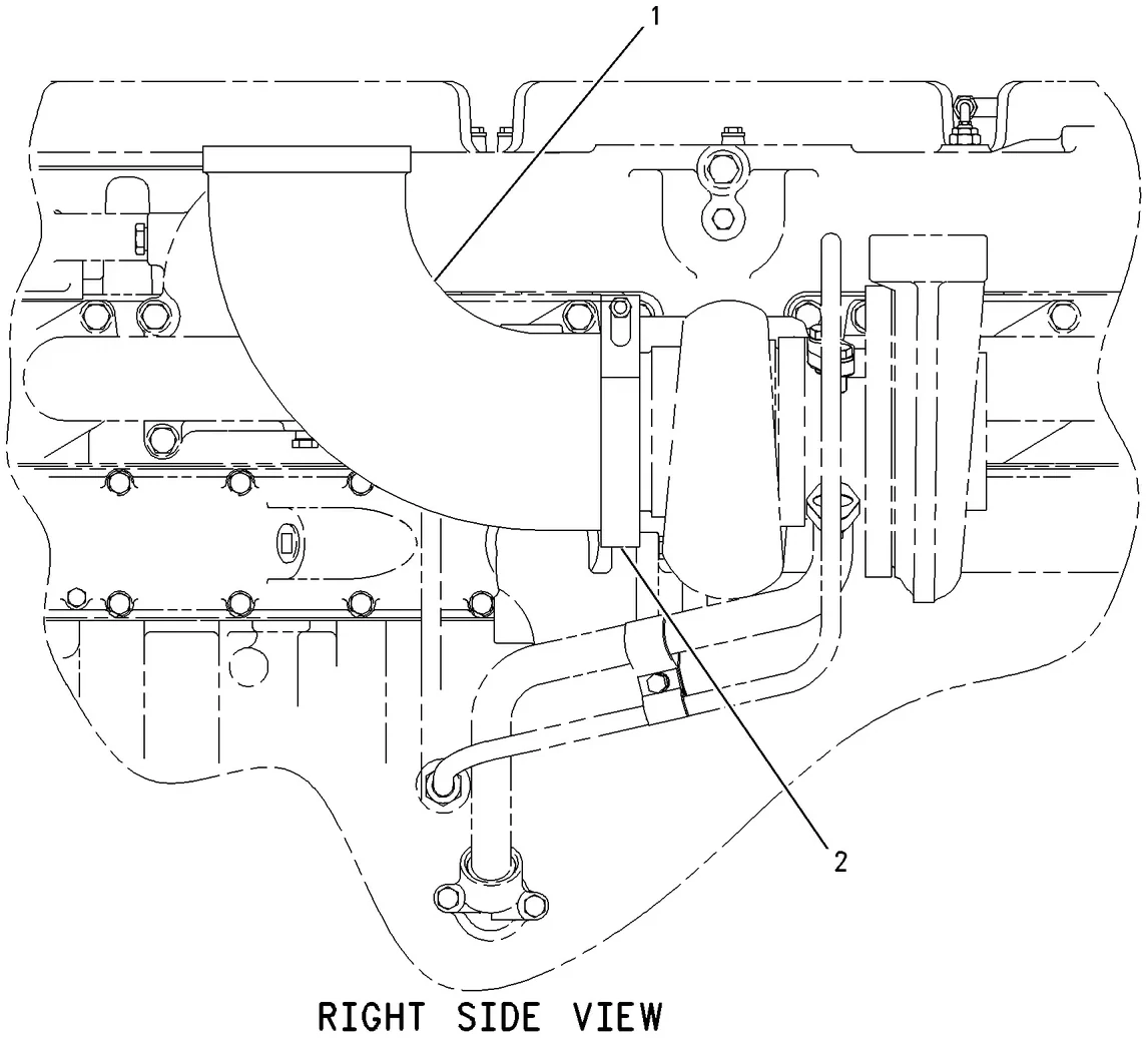 C13 · AIR INLET AND EXHAUST SYSTEM · 155-8536 CAT parts diagram