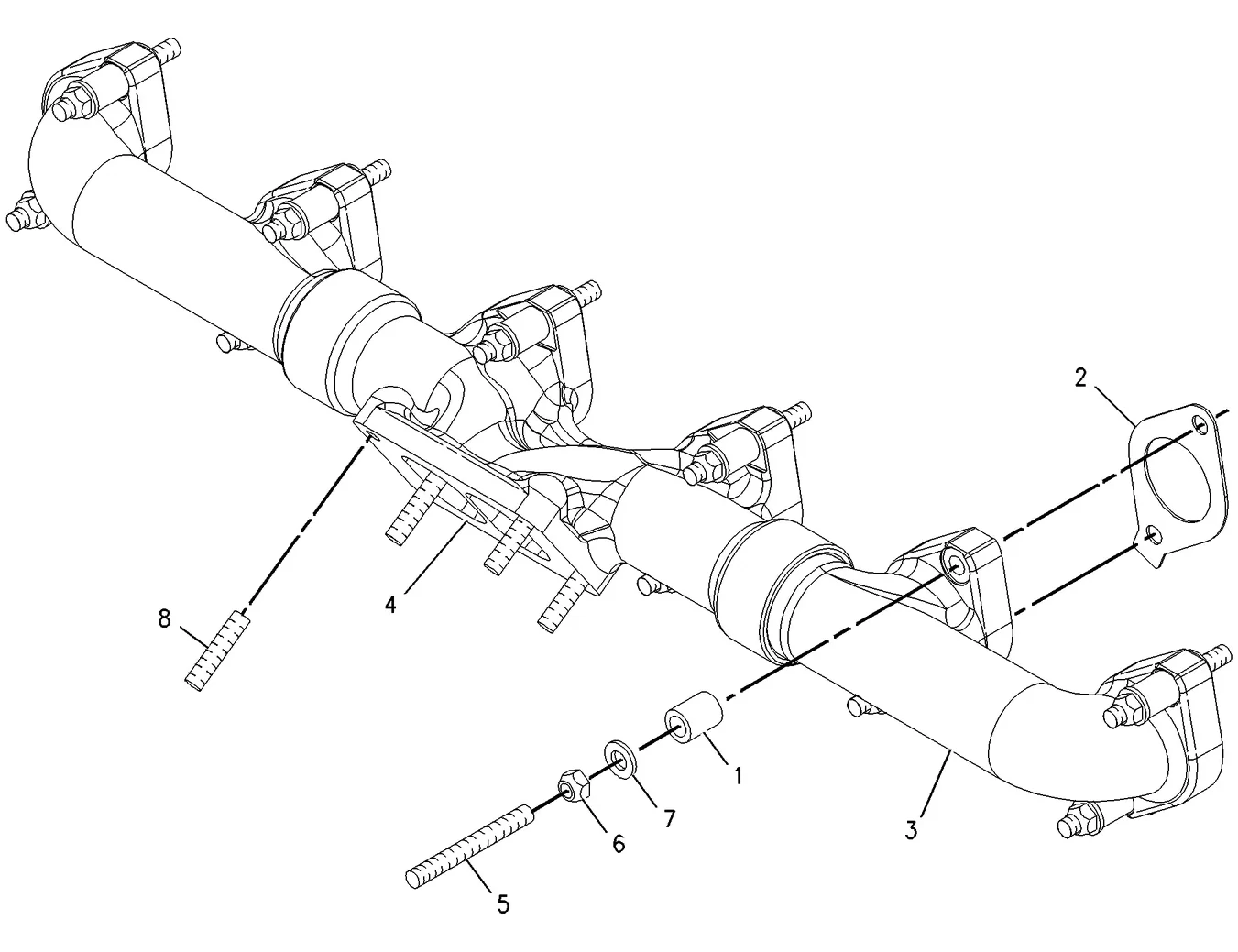 C13 · AIR INLET AND EXHAUST SYSTEM · 224-5383 CAT parts diagram