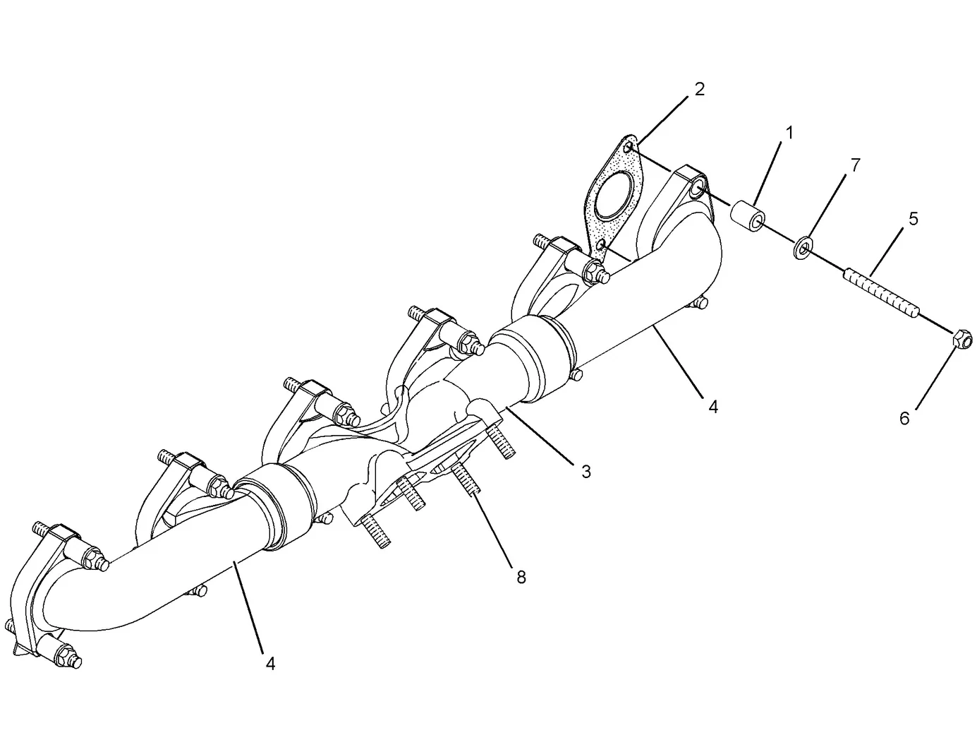 C13 · AIR INLET AND EXHAUST SYSTEM · 247-2833 CAT parts diagram