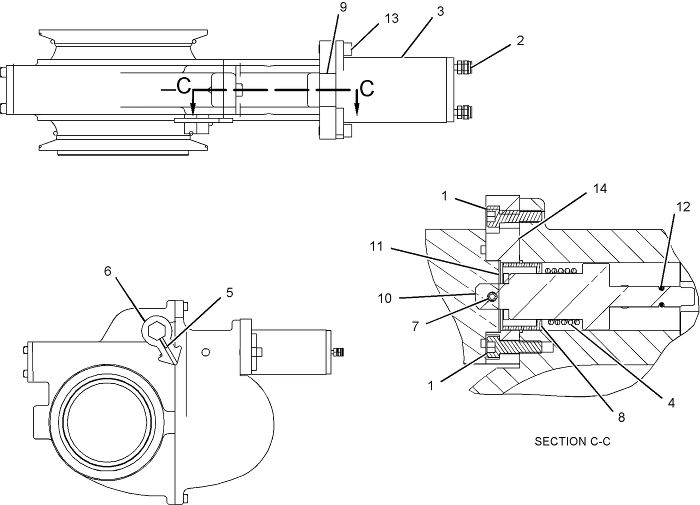 C13 · AIR INLET AND EXHAUST SYSTEM · 228-5826 CAT parts diagram