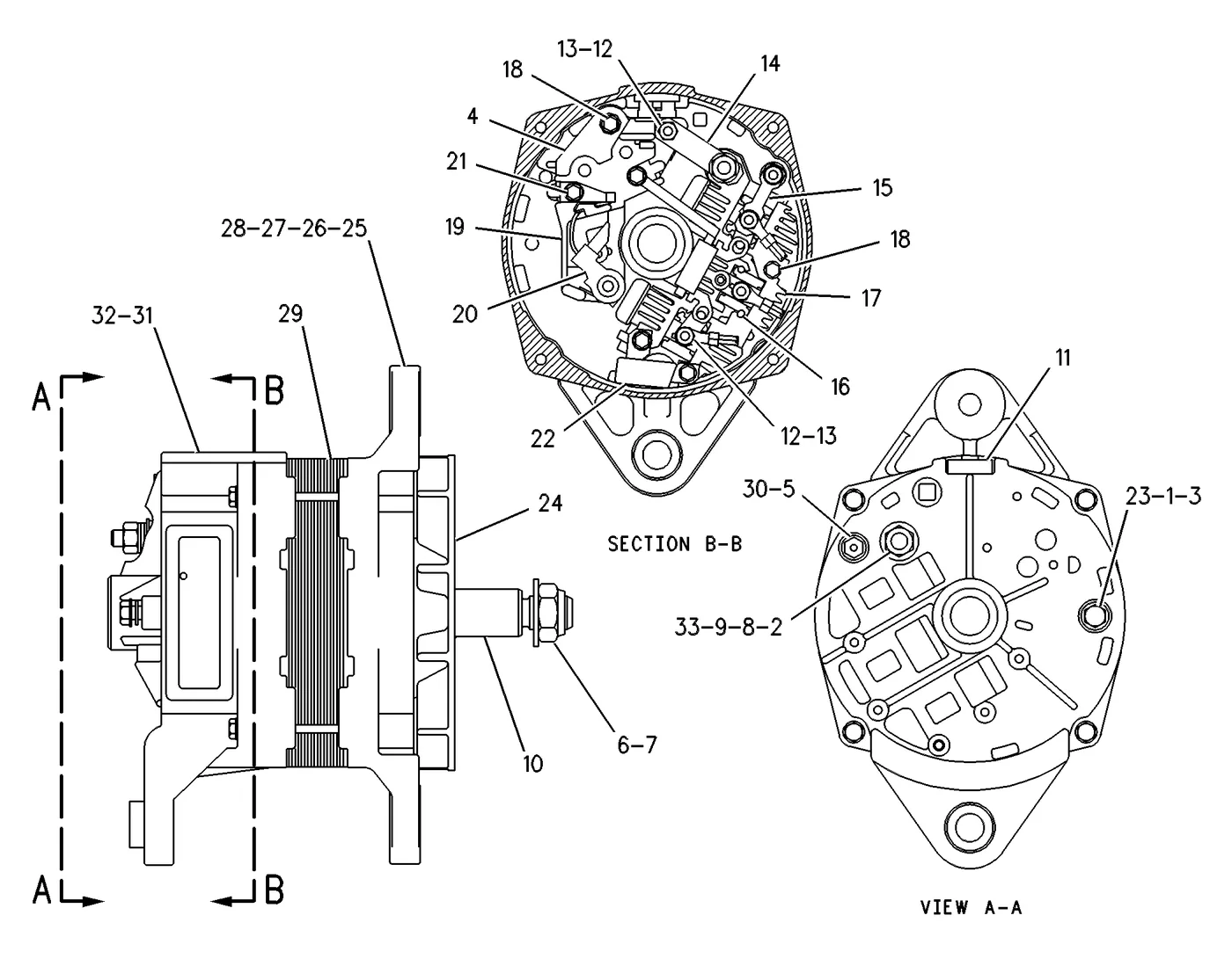 C13 9L6770 parts diagram
