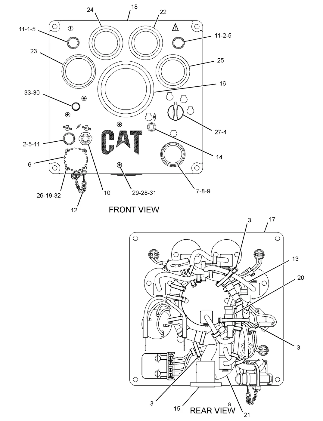 C13 6V8367 parts diagram