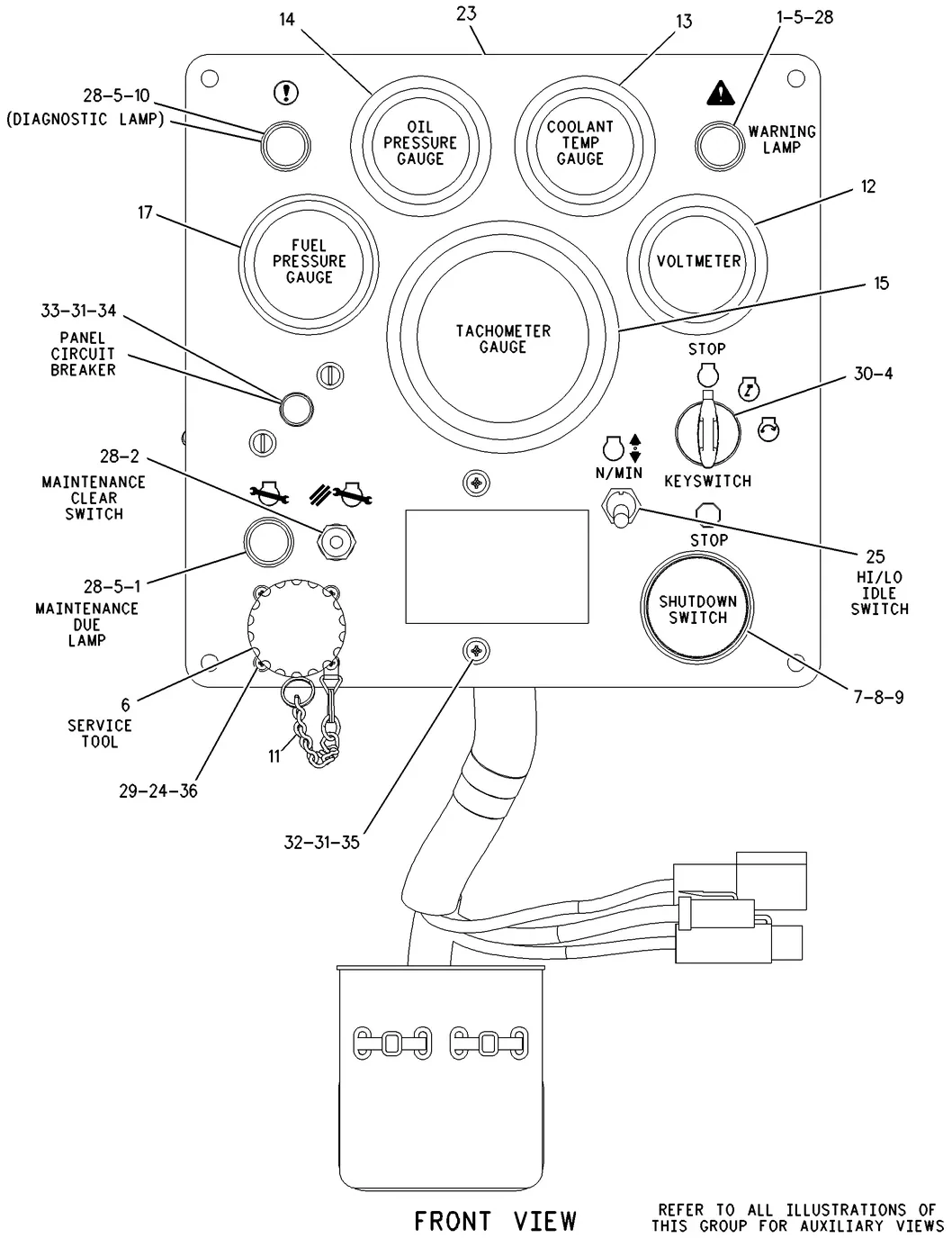 C15 · OPERATOR STATION · 232-4608 CAT parts diagram