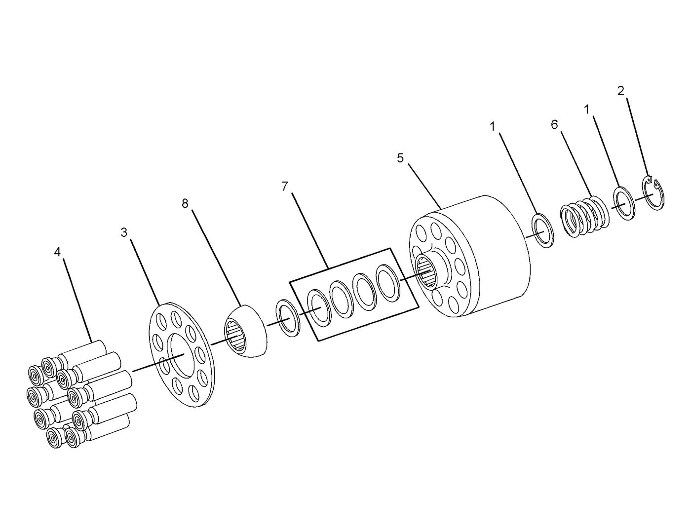 C15 · HYDRAULIC SYSTEM · 318-7416 CAT parts diagram