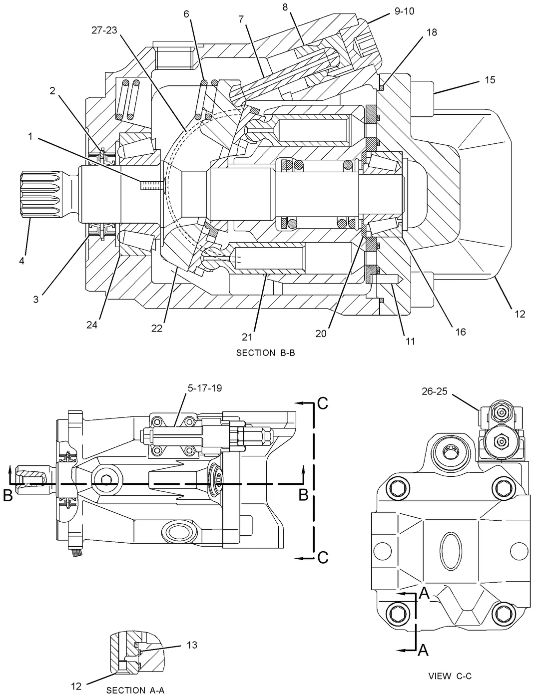 C15 9X8979 parts diagram