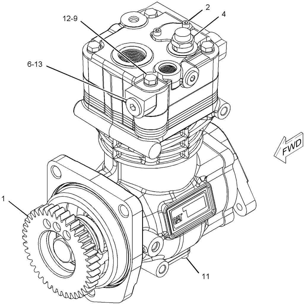 C15 · BASIC ENGINE · 222-2879 CAT parts diagram