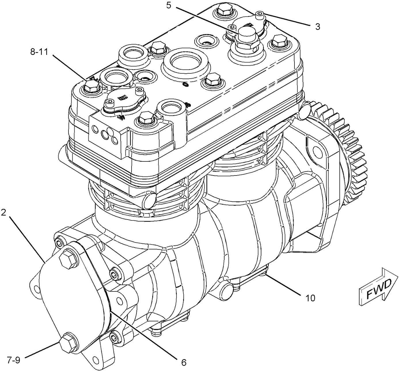 C15 · BASIC ENGINE · 232-5187 CAT parts diagram