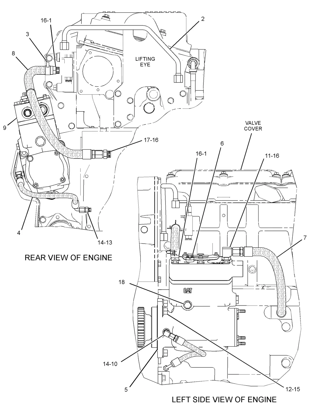 C15 · BASIC ENGINE · 269-5347 CAT parts diagram