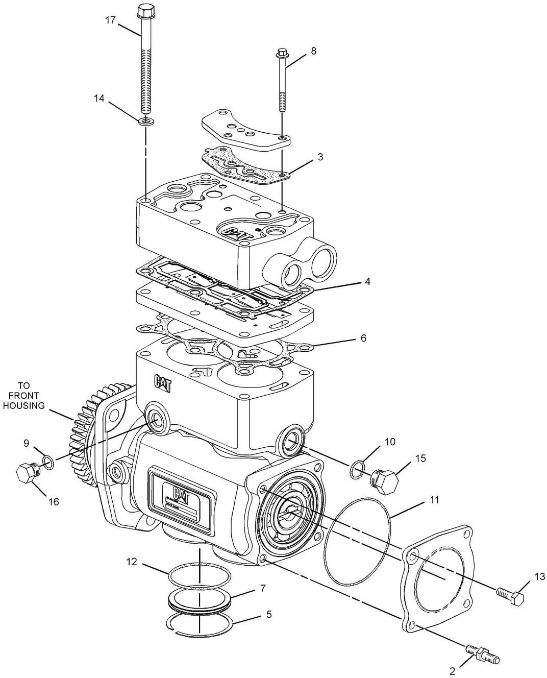 C15 · BASIC ENGINE · 269-5347 CAT parts diagram
